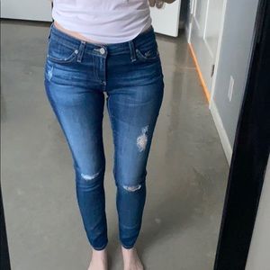 AG the legging super skinny ankle distressed jeans